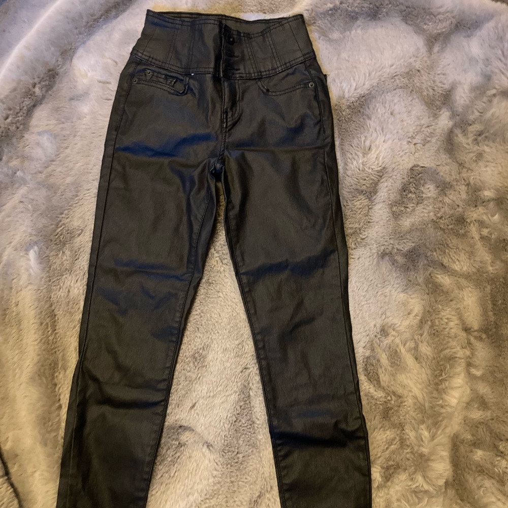 Blake fake leather skinny Jeans